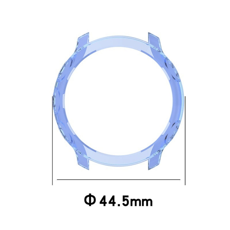For Garmin Forerunner 158 / 55 Half Coverage Hollowed TPU Protective Case(Transparent Blue) - Watch Cases by buy2fix | Online Shopping UK | buy2fix