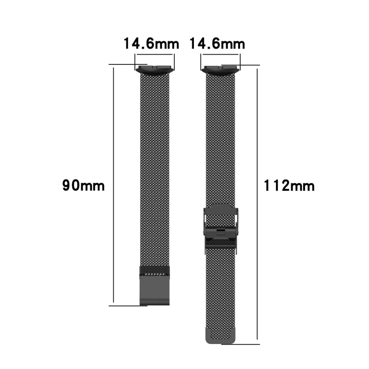 For Fitbit Luxe Clip-on Metal Watch Band(Champagne Gold) - Watch Bands by buy2fix | Online Shopping UK | buy2fix