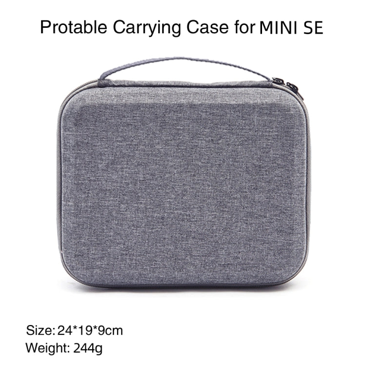For DJI Mini SE Shockproof Carrying Hard Case Storage Bag, Size: 24 x 19 x 9cm(Grey + Red Liner) - Carry Cases & Bags by buy2fix | Online Shopping UK | buy2fix