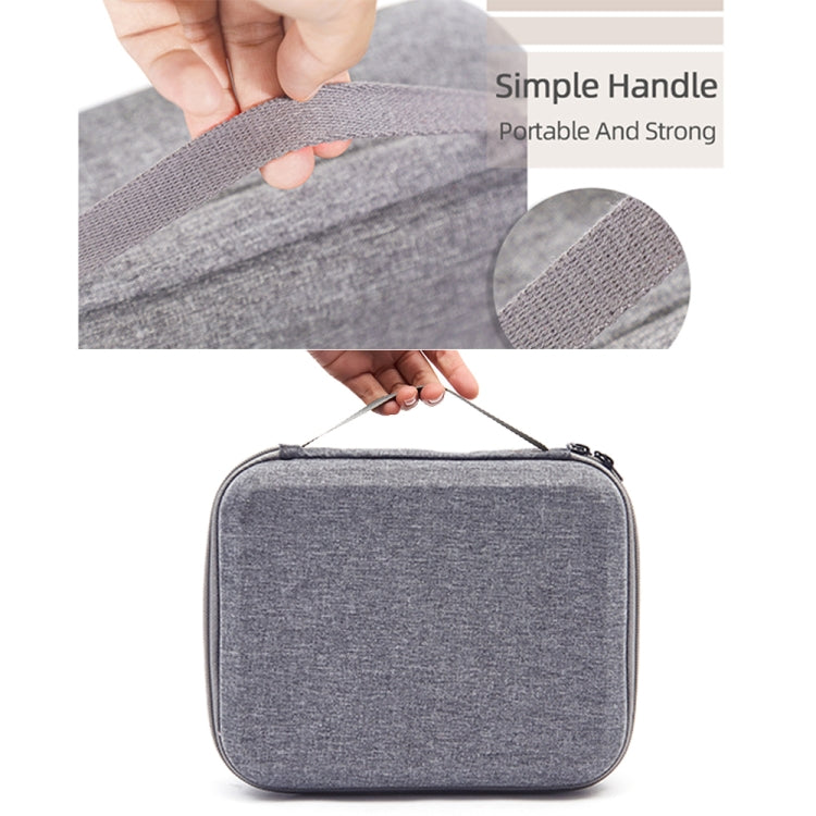 For DJI Mini SE Shockproof Carrying Hard Case Storage Bag, Size: 24 x 19 x 9cm(Grey + Red Liner) by buy2fix