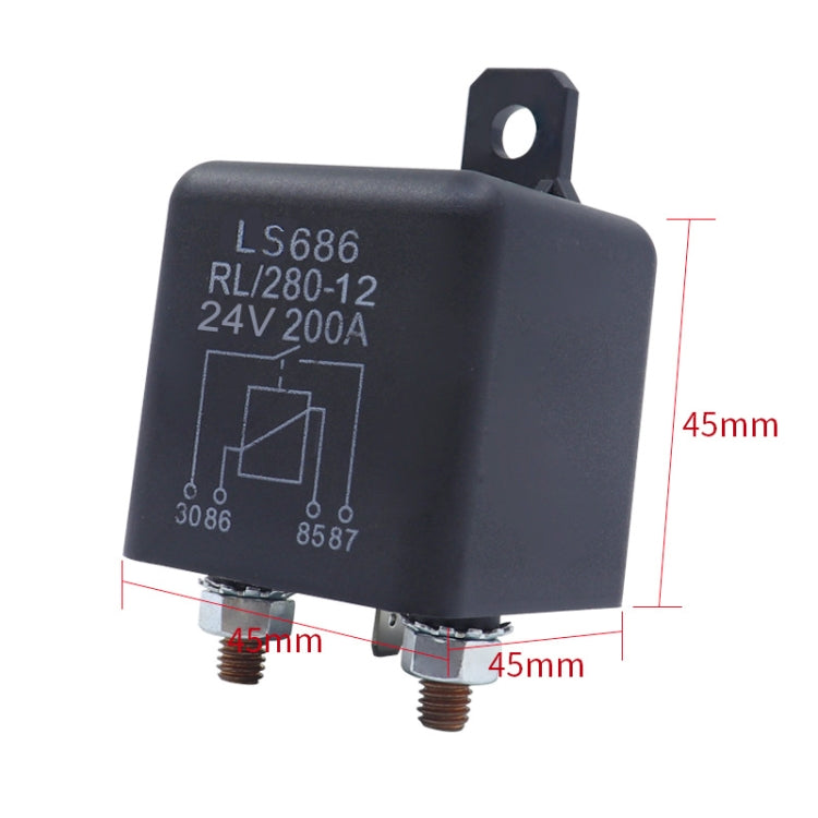 24V 1.8W Continuous Type 200A RV Modified Start Relay - Relays by buy2fix | Online Shopping UK | buy2fix