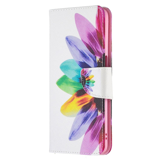 For OPPO A74 / A93 / A54 5G Colored Drawing Pattern Horizontal Flip Leather Case with Holder & Card Slots & Wallet(Sun Flower) by buy2fix