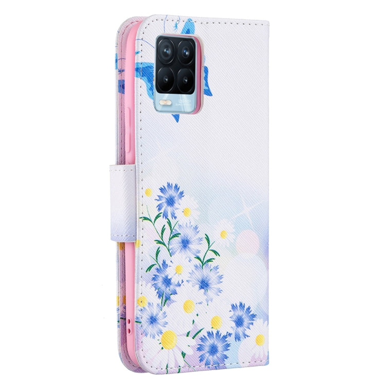 For OPPO Realme 8 / Realme 8 Pro Colored Drawing Pattern Horizontal Flip Leather Case with Holder & Card Slots & Wallet(Butterfly Love) - Realme Cases by buy2fix | Online Shopping UK | buy2fix