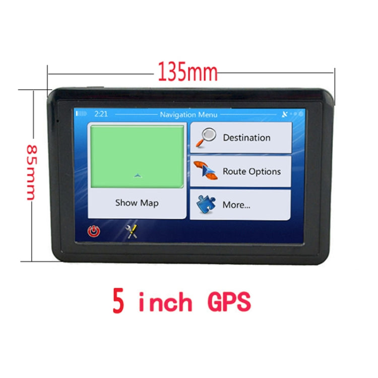Q5 Car 5 inch HD TFT Touch Screen GPS Navigator Support TF Card / MP3 / FM Transmitter, Specification:North America Map - Car Monitor by buy2fix | Online Shopping UK | buy2fix