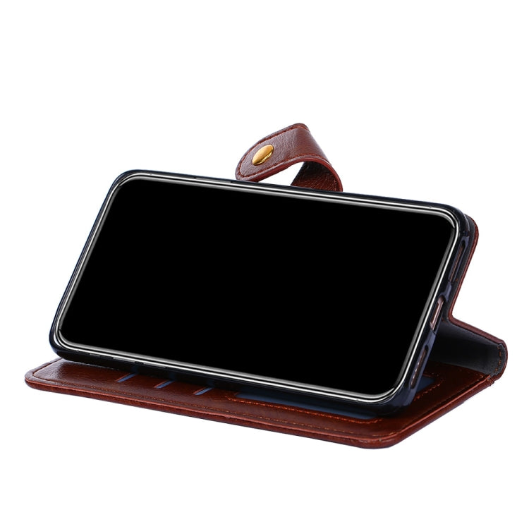 For vivo Y51 2020 4G Zipper Bag PU + TPU Horizontal Flip Leather Case with Holder & Card Slot & Wallet & Lanyard(Brown) - vivo Cases by buy2fix | Online Shopping UK | buy2fix