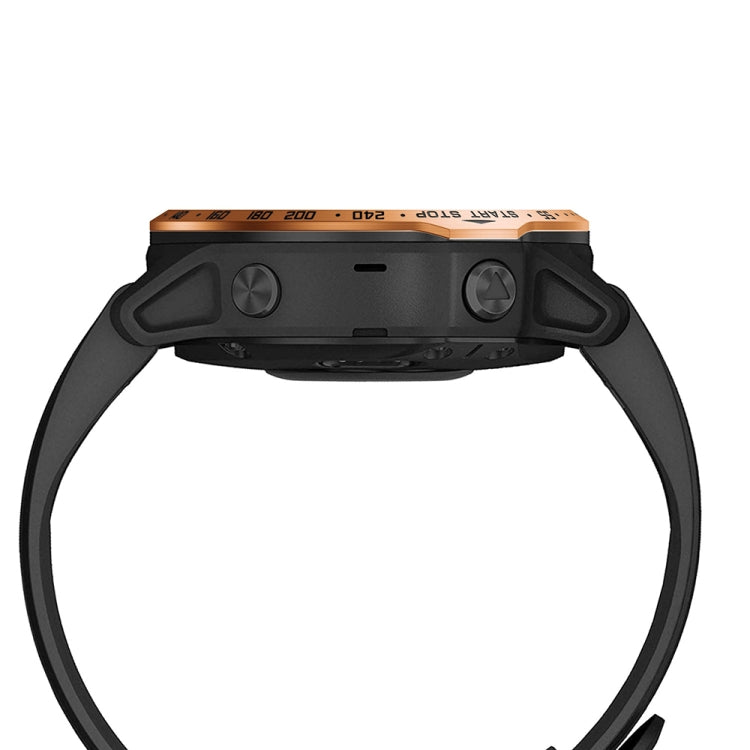 For Garmin Fenix 6s/ 6s Pro/6s Sapphire Smart Watch Steel Bezel Ring, A Version(Rose Gold Ring Black Letter) - Watch Cases by buy2fix | Online Shopping UK | buy2fix