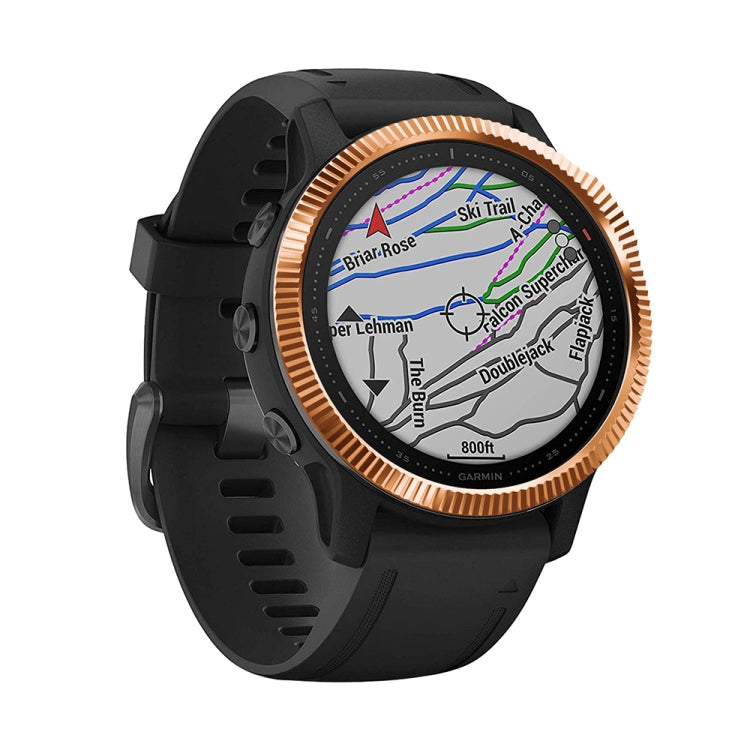 For Garmin Fenix 6S/ 6S Pro/6S Sapphire Smart Watch Steel Bezel Ring, B Version(Rose Gold) - Watch Cases by buy2fix | Online Shopping UK | buy2fix