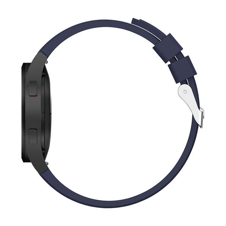 For Samsung Galaxy Watch4 44mm Silicone Watch Band(Midnight Blue) - Watch Bands by buy2fix | Online Shopping UK | buy2fix
