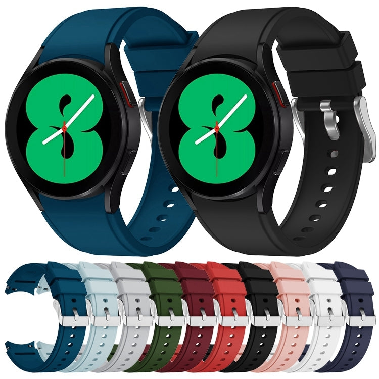 For Samsung Galaxy Watch4 44mm Silicone Watch Band(Midnight Blue) - Watch Bands by buy2fix | Online Shopping UK | buy2fix