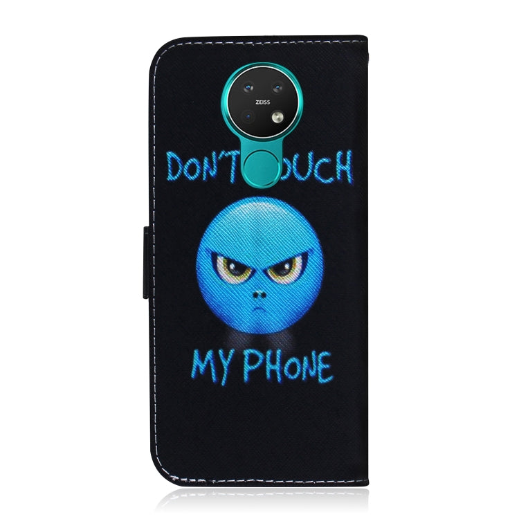 For Nokia 7.2 Coloured Drawing Pattern Horizontal Flip PU Leather Case with Holder & Card Slots & Wallet(Anger) - Nokia Cases by buy2fix | Online Shopping UK | buy2fix