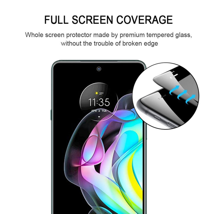 For Motorola Edge 20 Lite / Edge 20 Fusion Full Glue Full Screen Tempered Glass Film - Motorola Tempered Glass by buy2fix | Online Shopping UK | buy2fix