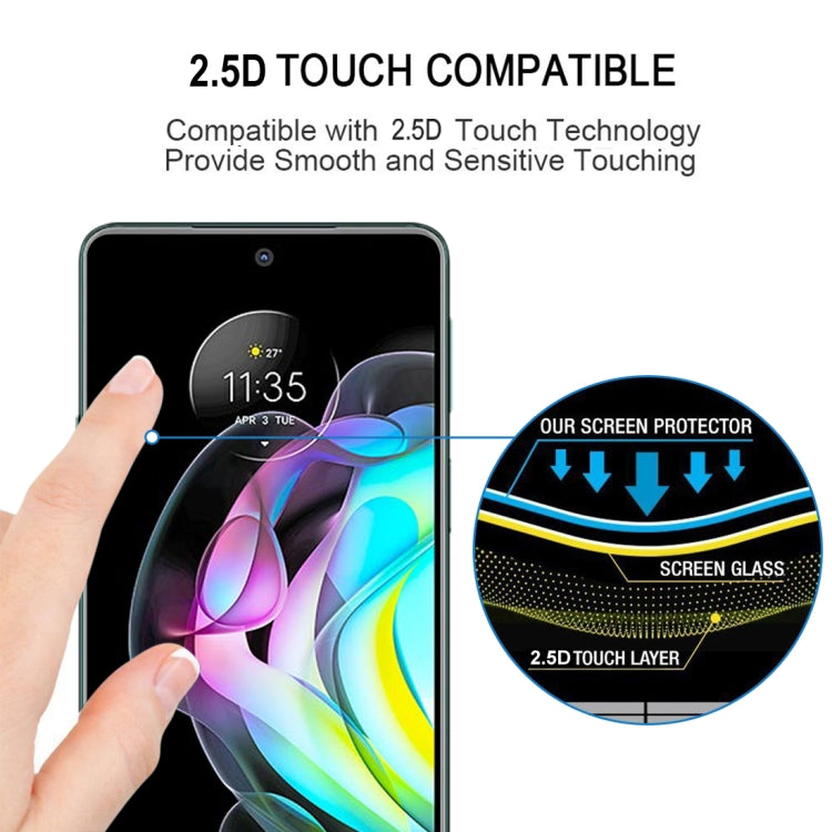 For Motorola Edge 20 Lite / Edge 20 Fusion Full Glue Full Screen Tempered Glass Film - Motorola Tempered Glass by buy2fix | Online Shopping UK | buy2fix