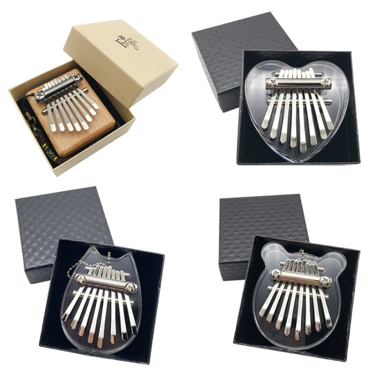 Mini 8 Tone Thumb Piano Kalimba Musical Instruments, Random Packaging(Acrylic Chinchilla) by buy2fix