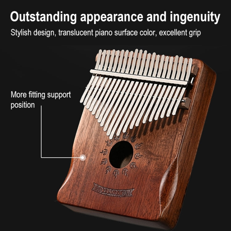 21 Tone Acacia Wood Thumb Piano Kalimba Musical Instruments(Coffee-Reindeer) - Keyboard Accessories by buy2fix | Online Shopping UK | buy2fix
