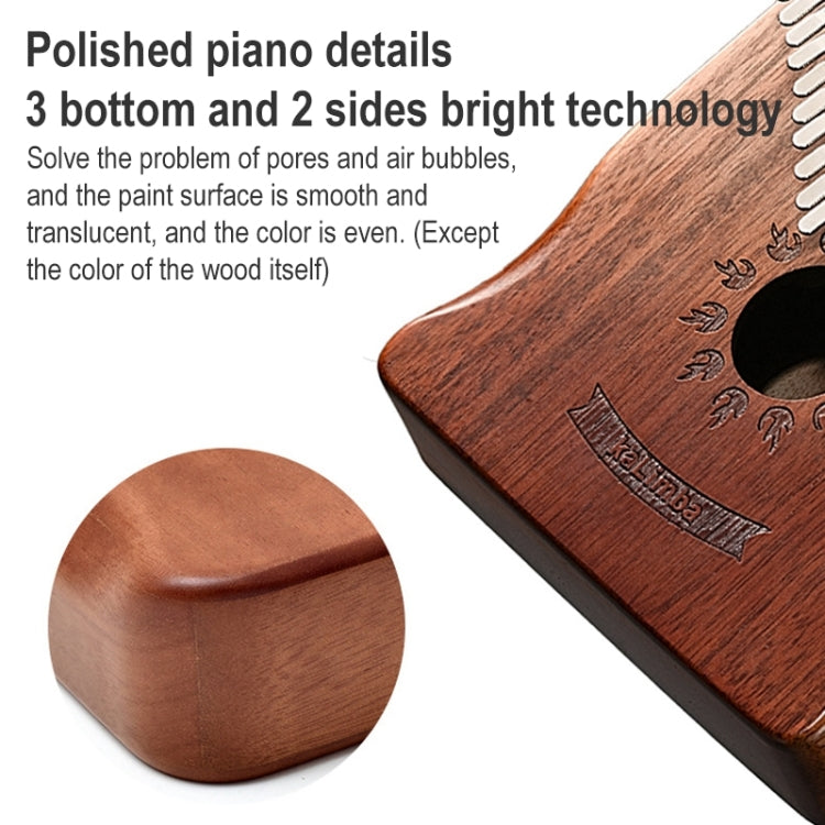 21 Tone Acacia Wood Thumb Piano Kalimba Musical Instruments(Coffee-Cat) - Keyboard Accessories by buy2fix | Online Shopping UK | buy2fix