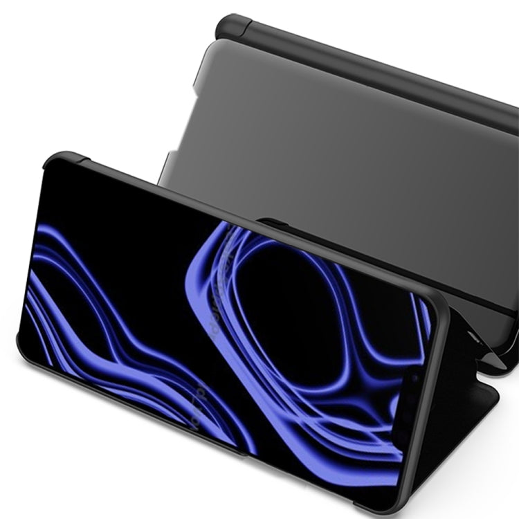 For iPhone 13 Pro Plated Mirror Horizontal Flip Leather Case with Holder (Blue) - iPhone 13 Pro Cases by buy2fix | Online Shopping UK | buy2fix