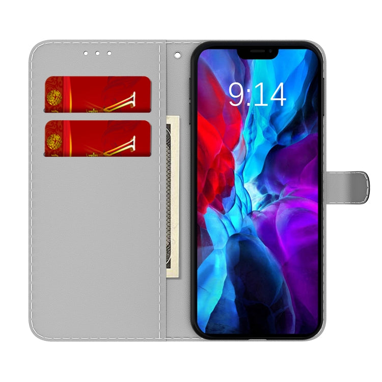 For iPhone 13 Cloud Fog Pattern Horizontal Flip Leather Case with Holder & Card Slot & Wallet(Dark Green) - iPhone 13 Cases by buy2fix | Online Shopping UK | buy2fix