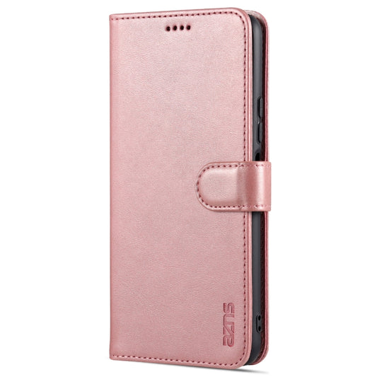 For Xiaomi Redmi Note 10 Pro 5G AZNS Skin Feel Calf Texture Horizontal Flip Leather Case with Card Slots & Holder & Wallet(Rose Gold) by AZNS