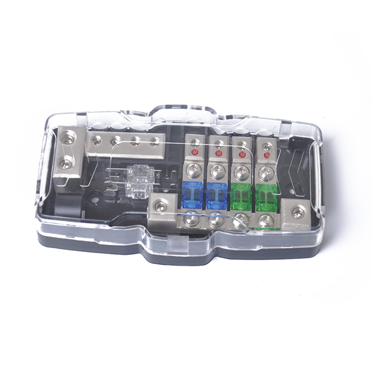 A0529 Multi-functional LED Car Audio Stereo Mini ANL Fuse Box with Wrench - Fuse by buy2fix | Online Shopping UK | buy2fix