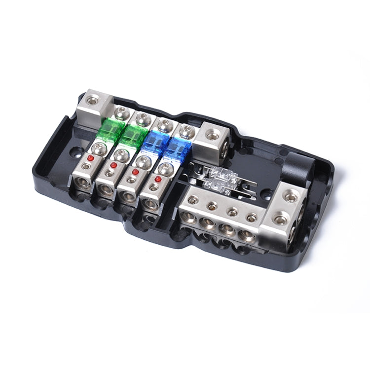 A0529 Multi-functional LED Car Audio Stereo Mini ANL Fuse Box with Wrench - Fuse by buy2fix | Online Shopping UK | buy2fix