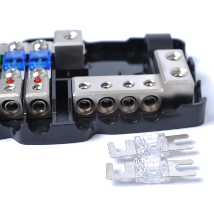 A0529 Multi-functional LED Car Audio Stereo Mini ANL Fuse Box with Wrench - Fuse by buy2fix | Online Shopping UK | buy2fix