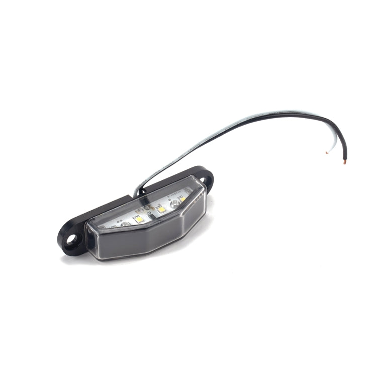 A4067 Trailer / RV / Truck 10-30V 4LED Triangle License Plate Light - License Plate Lights by buy2fix | Online Shopping UK | buy2fix