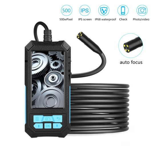 P90 14mm 4.5 inch HD 500W Autofocus Camera Endoscope Portable Waterproof Industrial Pipe Endoscope, Hard Cable Length: 10m by buy2fix