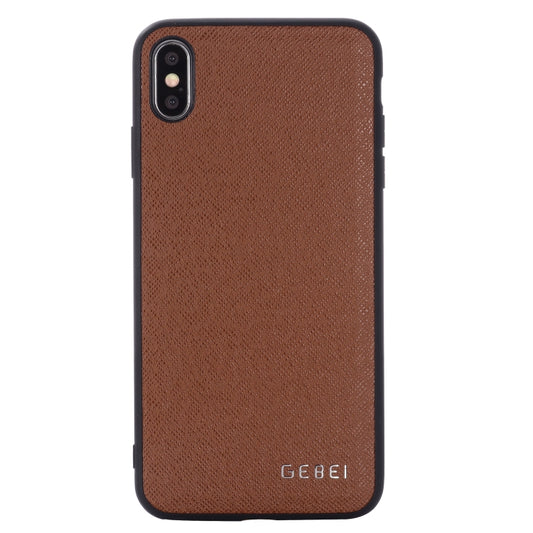 For iPhone 11 Pro GEBEI Full-coverage Shockproof Leather Protective Case(Brown) by GEBEI