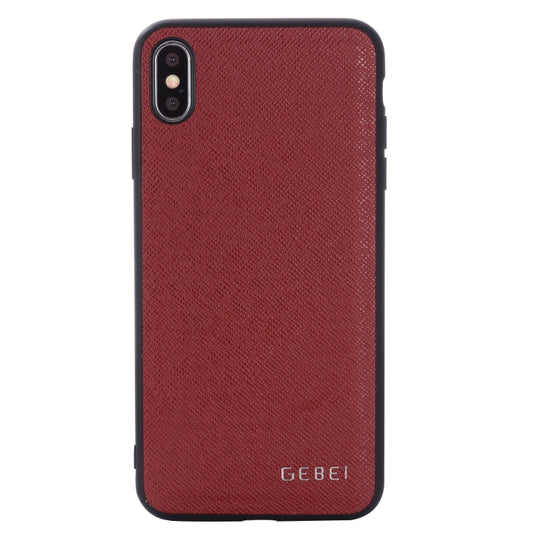 For iPhone 11 GEBEI Full-coverage Shockproof Leather Protective Case(Red) by GEBEI