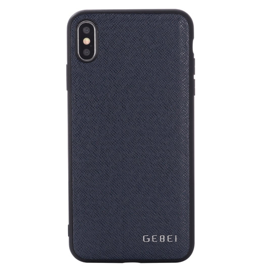 For iPhone 11 Pro Max GEBEI Full-coverage Shockproof Leather Protective Case(Blue) by GEBEI