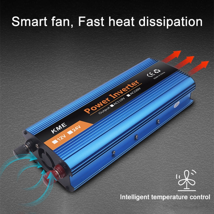 Carmaer 1200W Car Smart Multi-function Digital Display Inverter Household Power Converter, Specification:12V to 220V - Modified Square Wave by buy2fix | Online Shopping UK | buy2fix