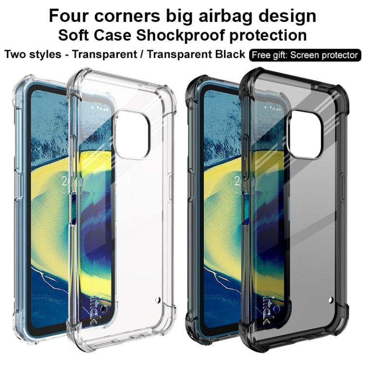 For Nokia XR20 IMAK All-inclusive Shockproof Airbag TPU Case with Screen Protector(Transparent) - Nokia Cases by imak | Online Shopping UK | buy2fix