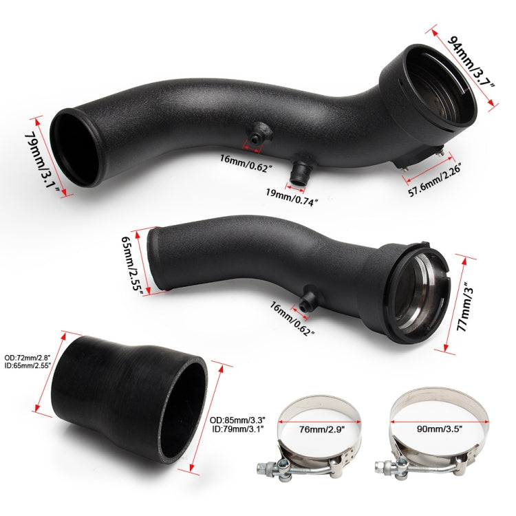 JQG1007 Car Modified Intake Pipe Kit for BMW 335i N55 - Engine Fittings by buy2fix | Online Shopping UK | buy2fix