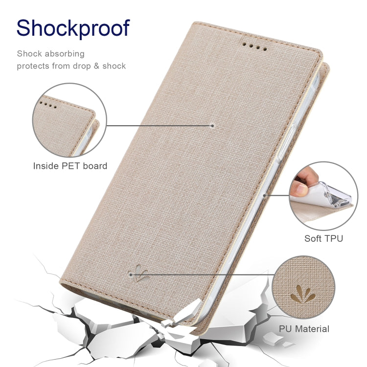 For OnePlus Nord CE 5G ViLi DMX Series Shockproof TPU + PU Leather Magnetic Attraction Horizontal Flip Case with Card Slot & Holder(Gold) by ViLi