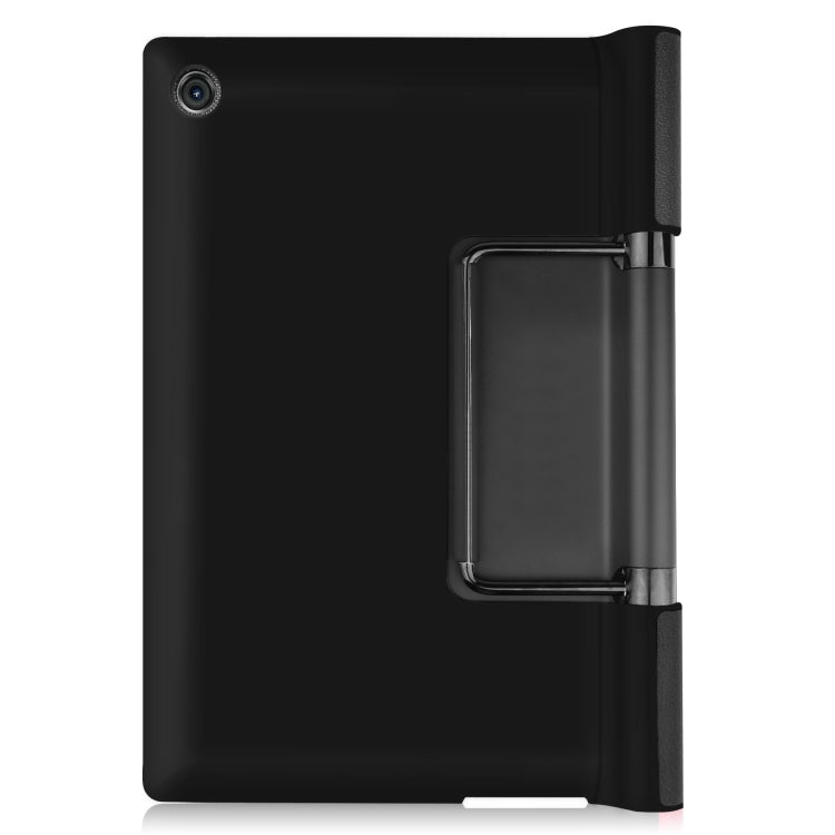 For Lenovo Yoga Tab 11 / YT-J706X Custer Texture Horizontal Flip PU Leather Case with Holder & Sleep / Wake-up Function(Black) - Lenovo by buy2fix | Online Shopping UK | buy2fix