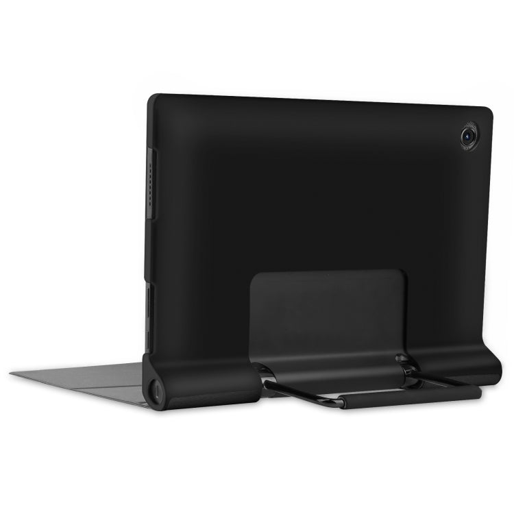 For Lenovo Yoga Tab 11 / YT-J706X Custer Texture Horizontal Flip PU Leather Case with Holder & Sleep / Wake-up Function(Black) - Lenovo by buy2fix | Online Shopping UK | buy2fix