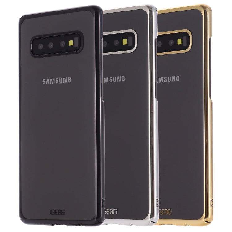 For Galaxy S10e GEBEI Shockproof Plating PC Protective Case(Gold) by GEBEI