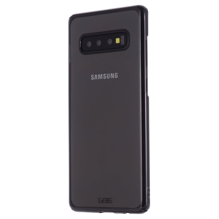 For Galaxy S10 GEBEI Shockproof Plating PC Protective Case(Black) - Galaxy Phone Cases by GEBEI | Online Shopping UK | buy2fix