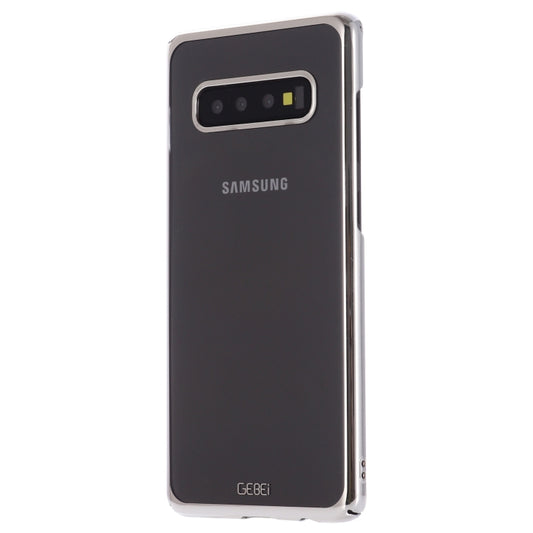 For Galaxy S10 GEBEI Shockproof Plating PC Protective Case(Silver) by GEBEI