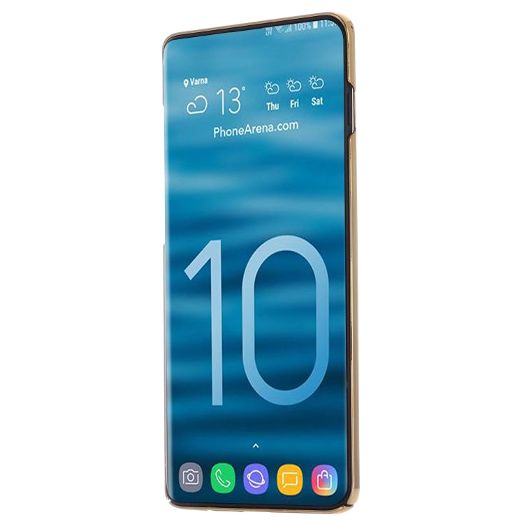 For Galaxy S10+ GEBEI Shockproof Plating PC Protective Case(Gold) - Galaxy Phone Cases by GEBEI | Online Shopping UK | buy2fix