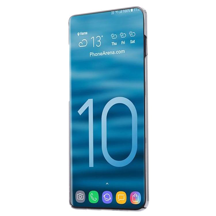 For Galaxy S10+ GEBEI Shockproof Plating PC Protective Case(Silver) - Galaxy Phone Cases by GEBEI | Online Shopping UK | buy2fix