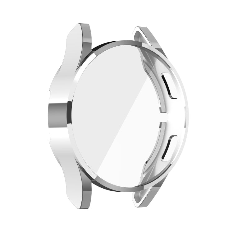 For Samung Galaxy Watch4 40mm Full Coverage TPU Electroplating Protective Case Cover(Silver) - Watch Cases by buy2fix | Online Shopping UK | buy2fix