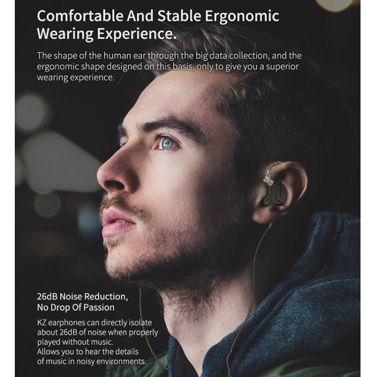 KZ ZSN Pro Ring Iron Hybrid Drive Metal In-ear Wired Earphone, Mic Version(Blue) by KZ