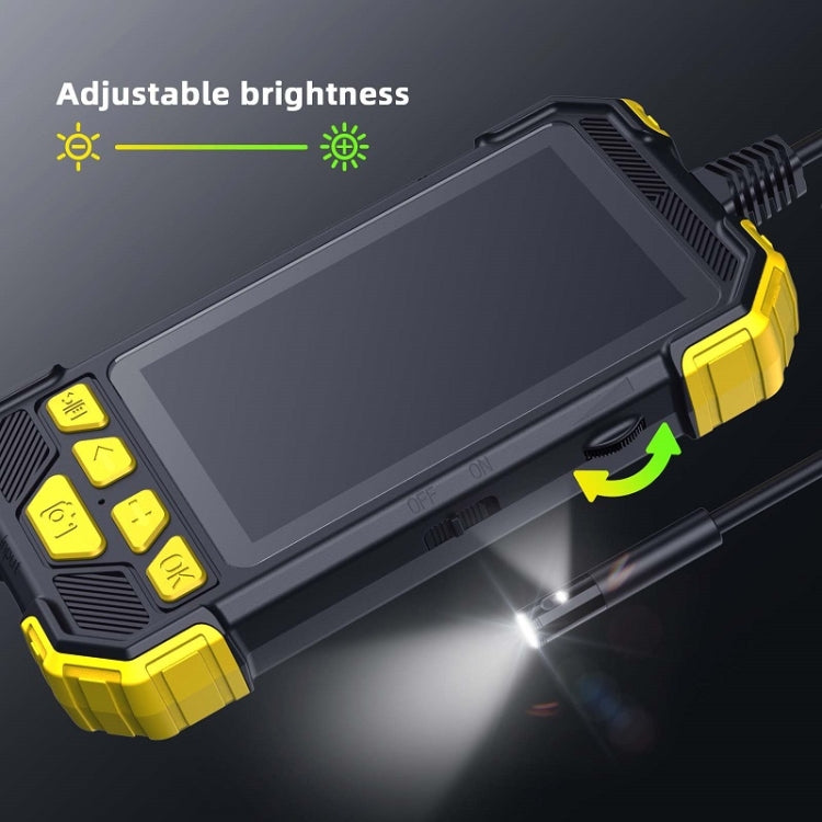 Y19 3.9mm Single Lens Hand-held Hard-wire Endoscope with 4.3-inch IPS Color LCD Screen, Cable Length:3.5m(Yellow) - by buy2fix | Online Shopping UK | buy2fix
