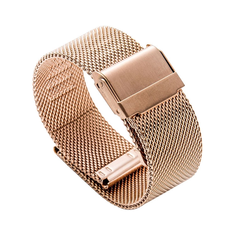 18mm 304 Stainless Steel Double Buckles Watch Band(Rose Gold) - Watch Bands by buy2fix | Online Shopping UK | buy2fix