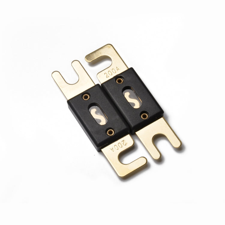 A0109 5 PCS 200A Gold-plated Large Forkbolt Car ANL Fuse - Fuse by buy2fix | Online Shopping UK | buy2fix