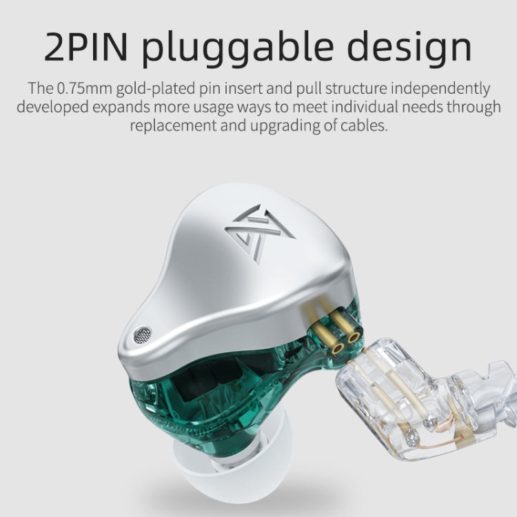 KZ AST 24-unit Balance Armature Monitor HiFi In-Ear Wired Earphone With Mic(Green) by KZ