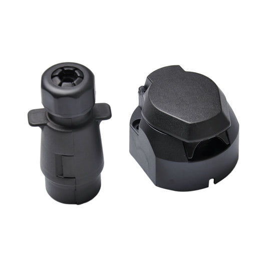 A0226 12V 7-pin Plastic Trailer Connector Socket + Plug EU - Terminal connectors by buy2fix | Online Shopping UK | buy2fix