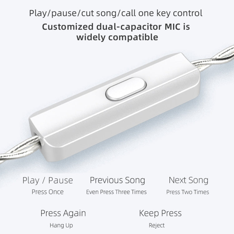 KZ ASX 20-unit Balance Armature Monitor HiFi In-Ear Wired Earphone With Mic(Black) by KZ