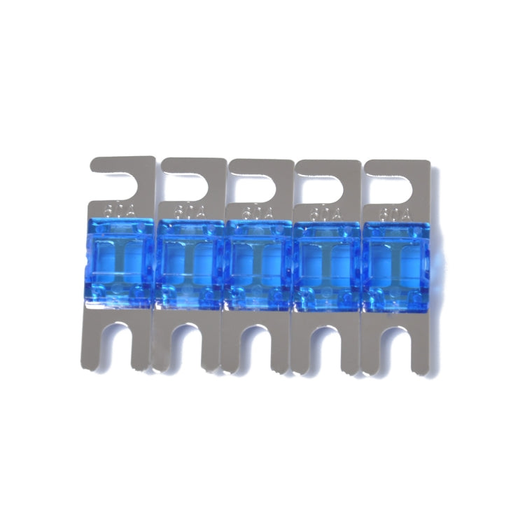 A0303 Blue 5 PCS Car Audio AFS Mini ANL 60A Fuse Nicked Plated - Fuse by buy2fix | Online Shopping UK | buy2fix